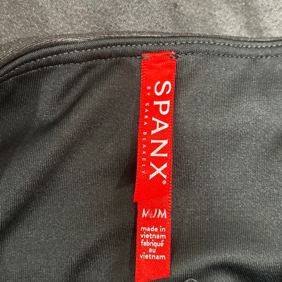Spanx Faux Leather Shiny Leggings Black M - Picture 11 of 14